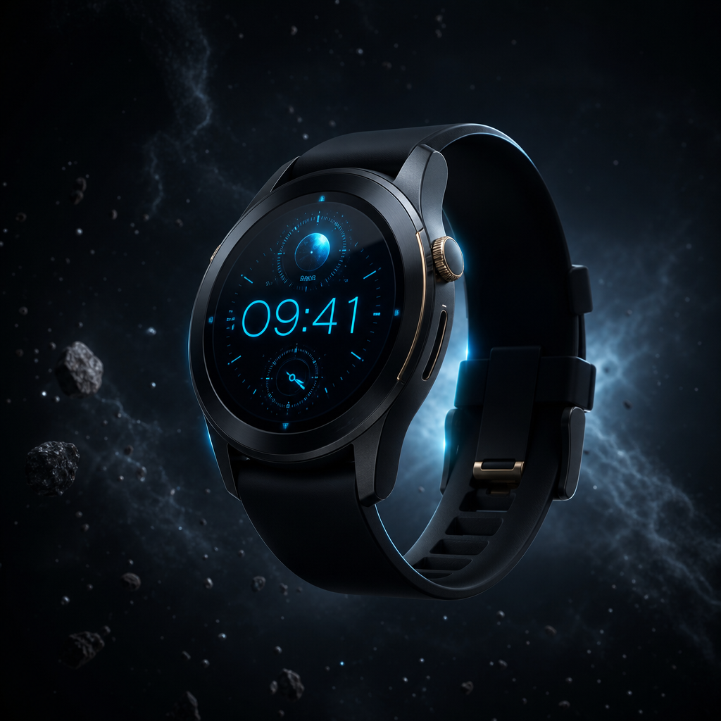 AXON Smart Watch floating in space